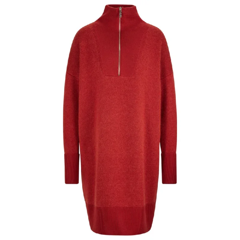 Relaxed-fit sweater dress in a wool blend