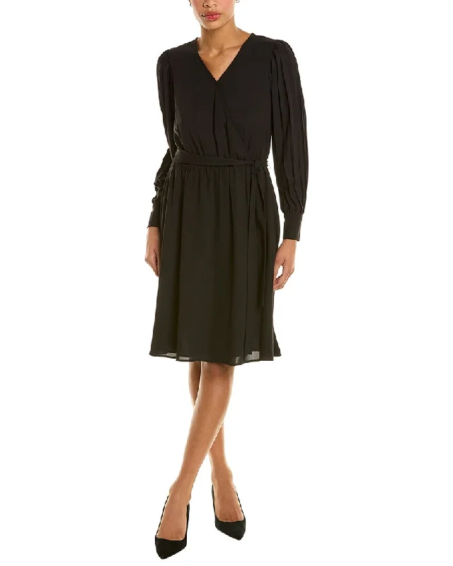 Anne Klein Surplice A-Line Dress