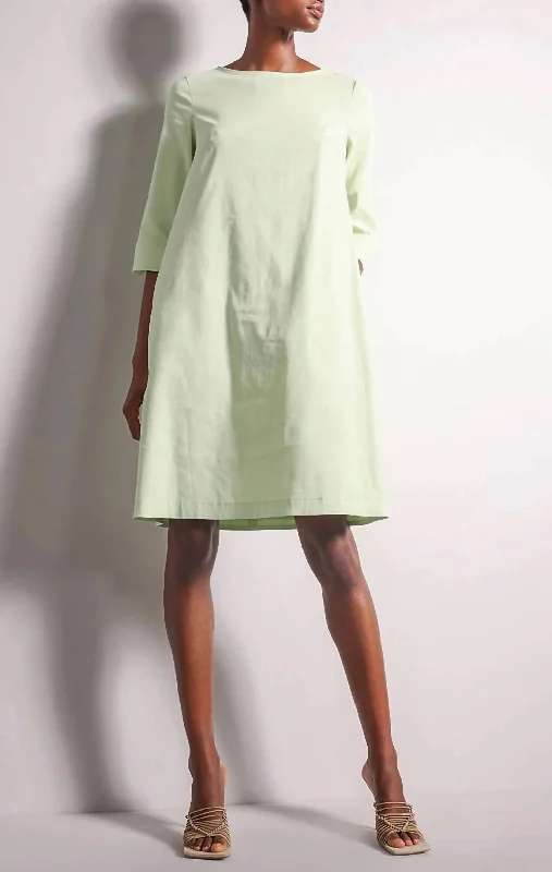 Rina Dress in Light Avocado