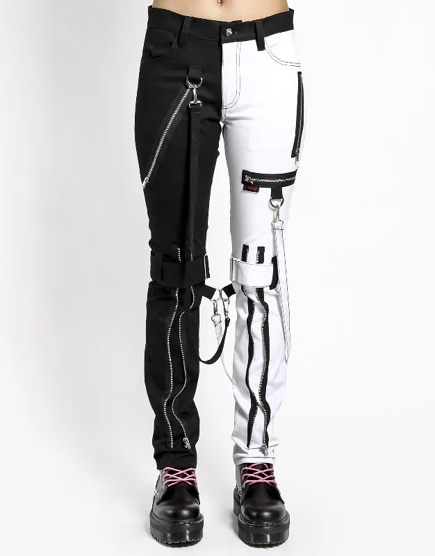 SPLIT LEG BONDAGE PANT WHITE