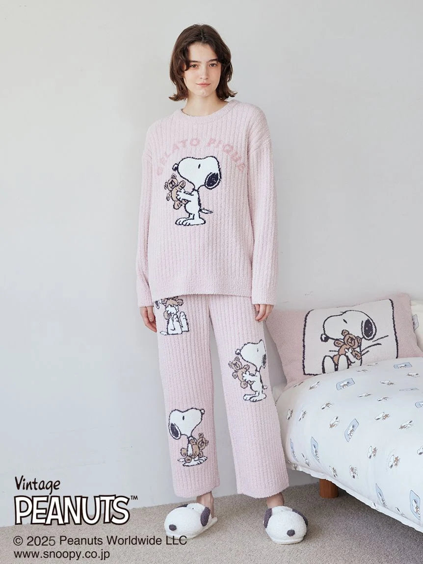 [PEANUTS] SNOOPY×BEAR Jacquard Pants