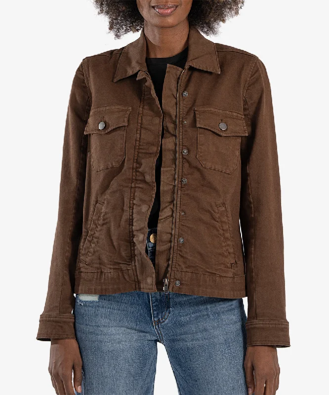 KUT Chocolate Amanda Boxy Jacket - FINAL SALE