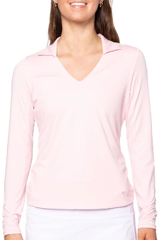 Rose Pink Long Sleeve Lisa Sport Polo