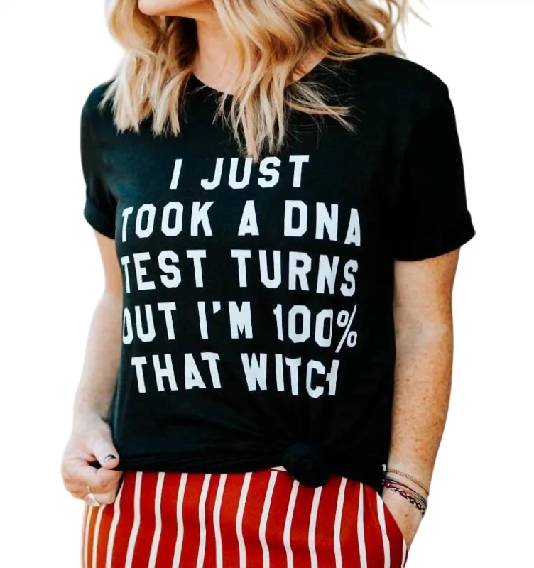 100% That Witch Graphic Tee Shirt In Black