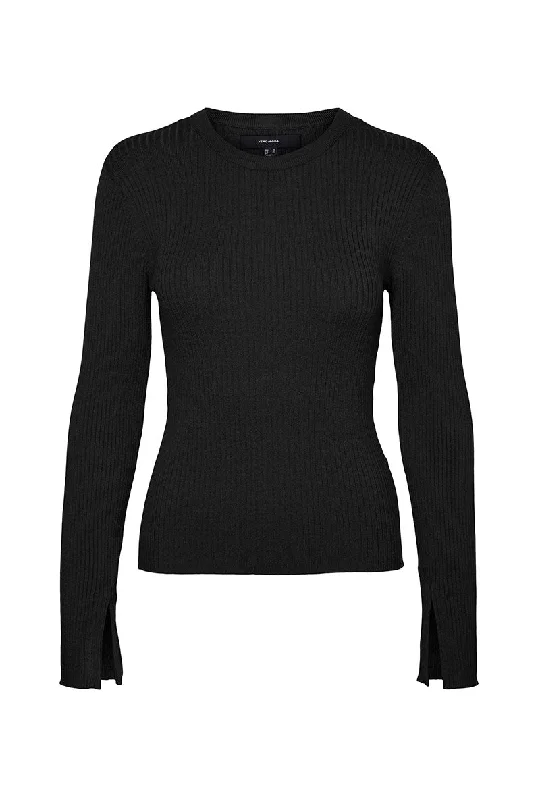 VERO MODA GOLD RIB LS PULLOVER