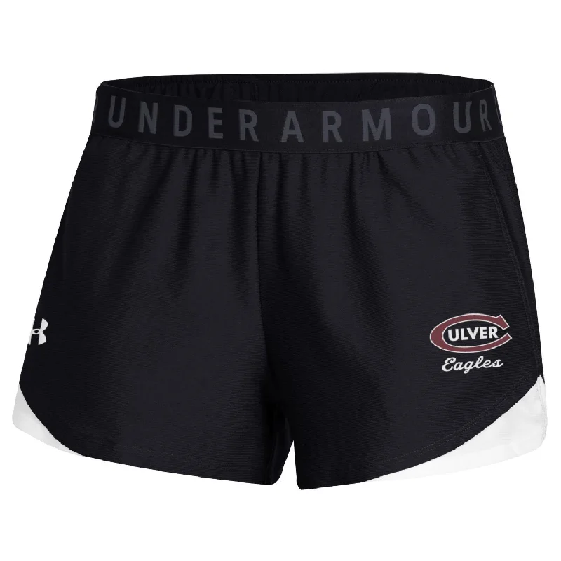 UA Women's Play Up Short - Black & White