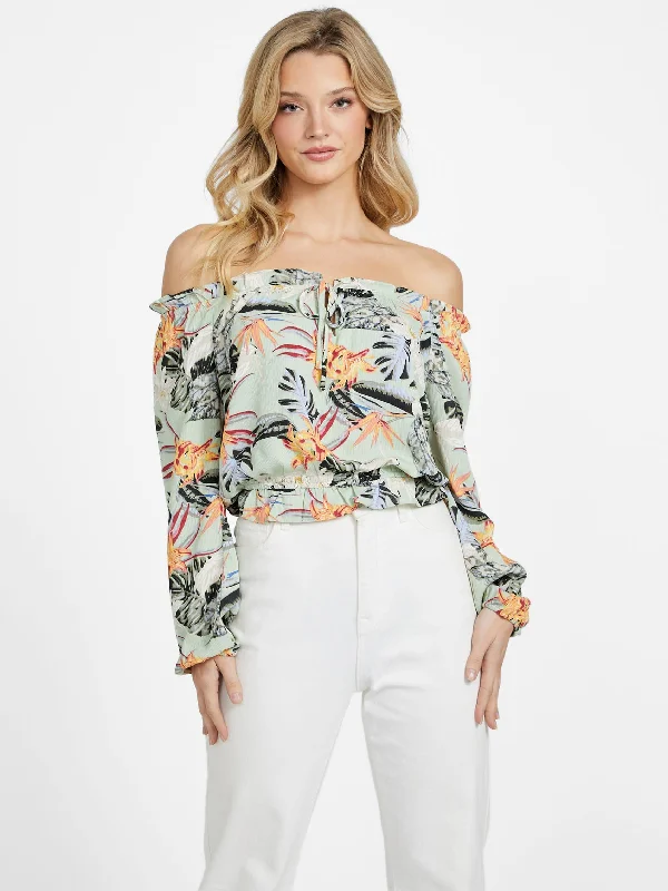 Gallia Off-the-Shoulder Top