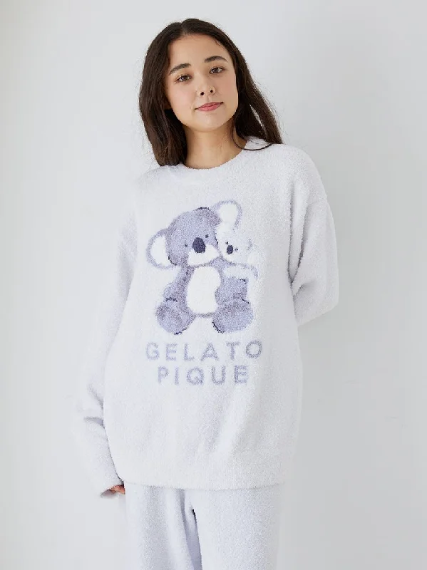 Animal Pullover and Lounge Pants Loungewear Set