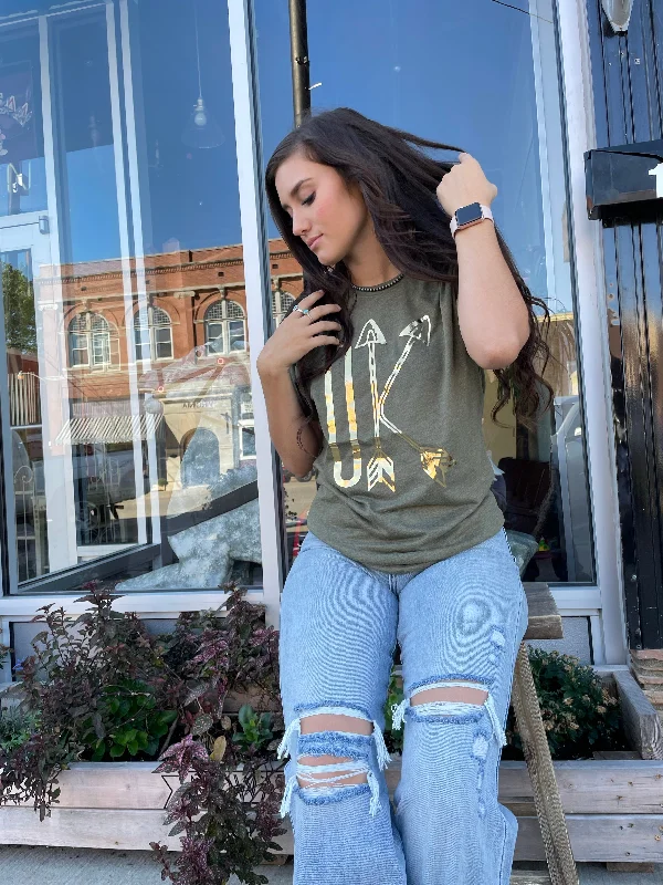 Military Green Oklahoma Graphic tee