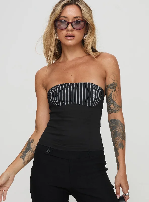 Everard Strapless Top Black