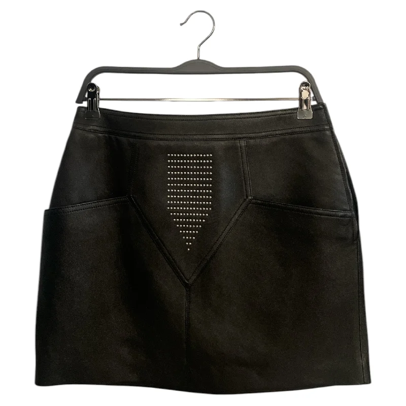 SAINT LAURENT/Bottoms/Leather/BLK/Studded Leather Skirt