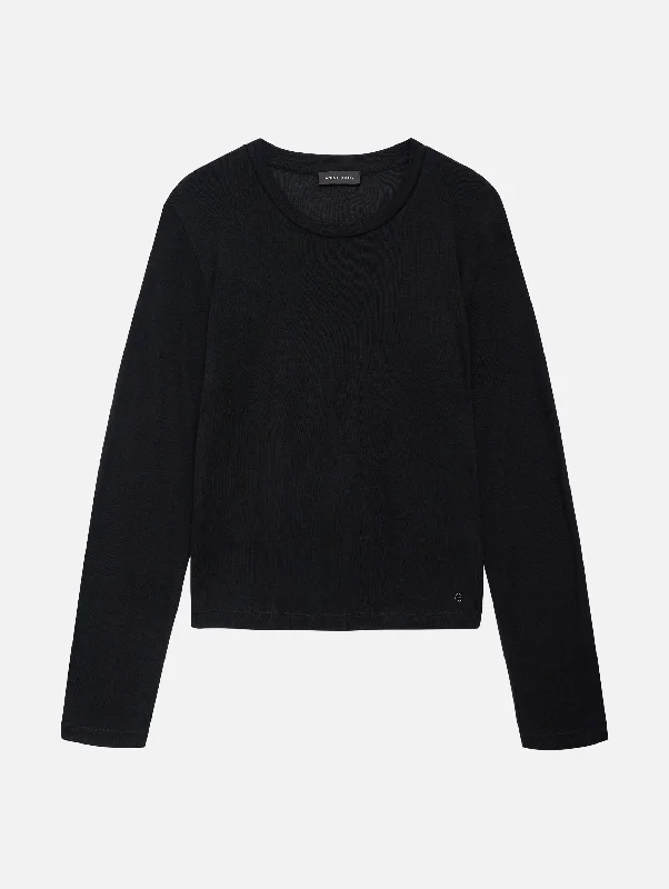 Amani Long Sleeve Tee in Black