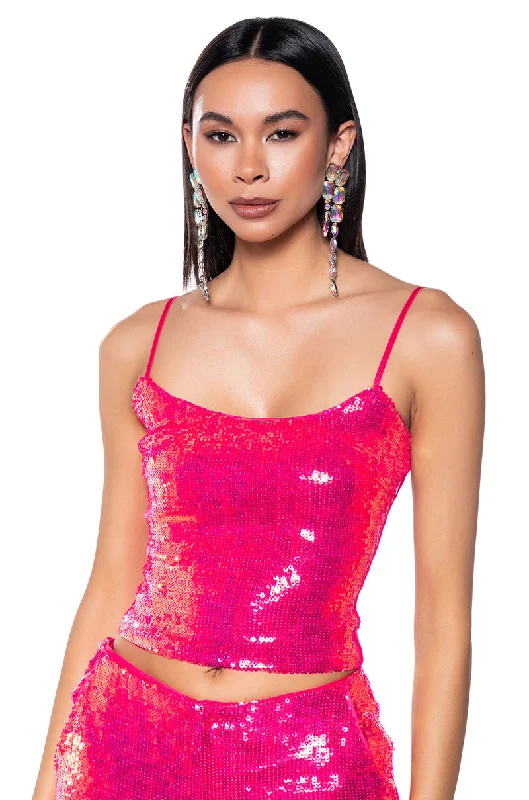 IRRESISTABLE GIRL SEQUIN TANK TOP