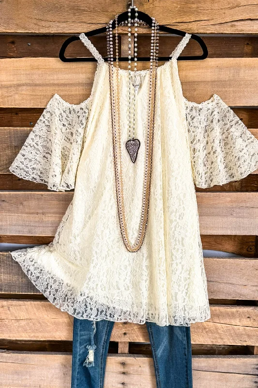 Sassy Statement Tunic - Beige