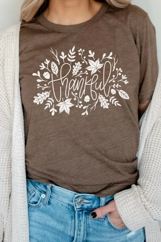 Thankful Brown Graphic Tee - FINAL SALE