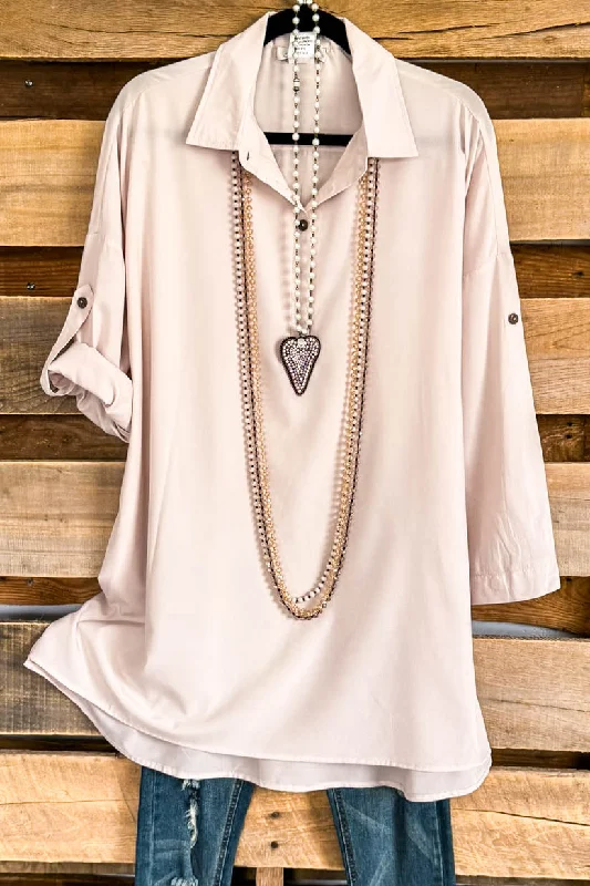 Simply Polished Tunic - Nude