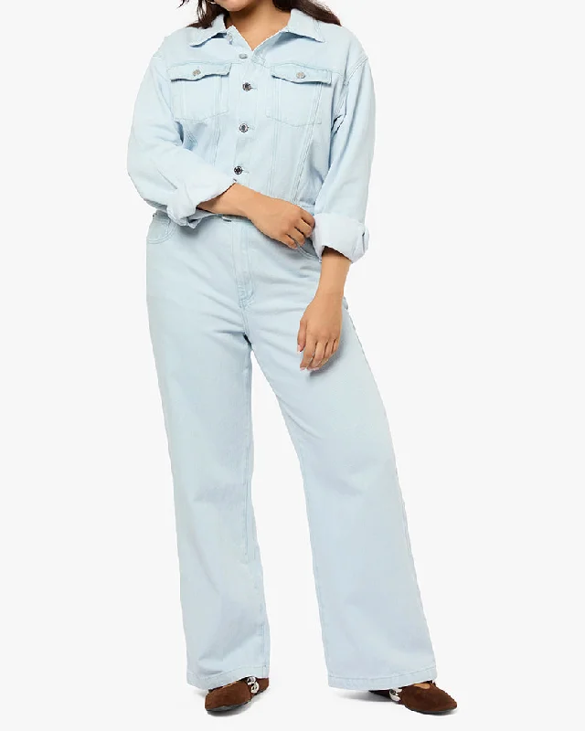 Relaxed Denim Jumpsuit