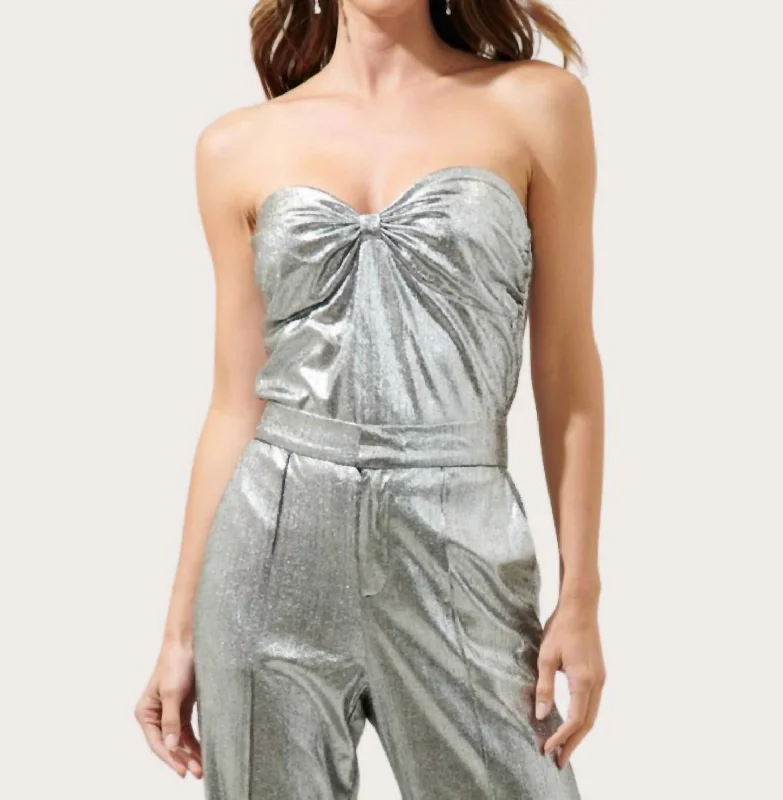 Primadonna Strapless Bustier In Silver