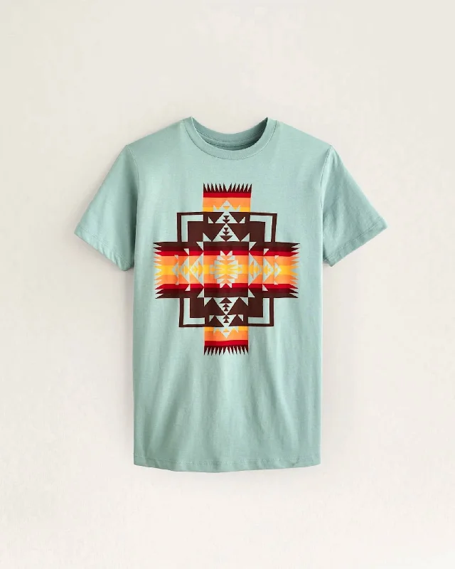 Womens Chief Joseph Graphic Tee Top In Seafoam