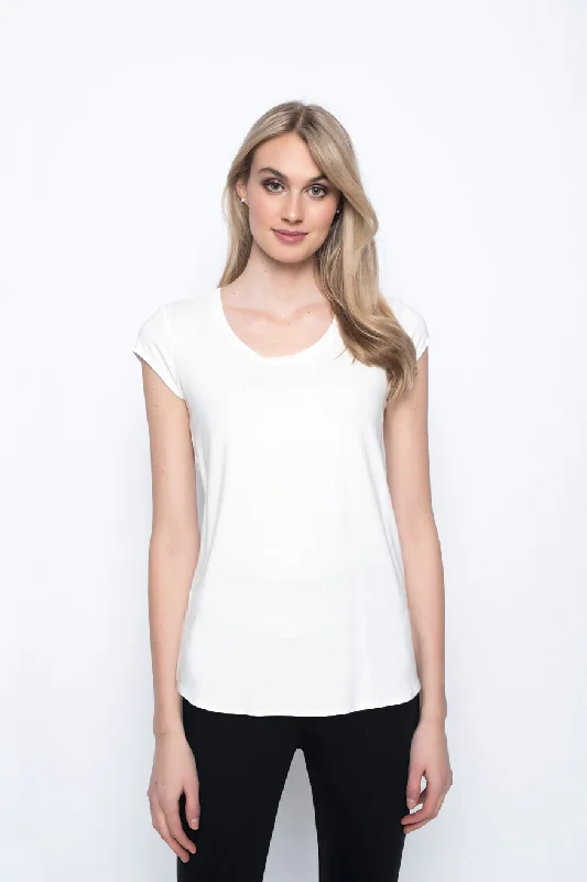 Scoop Neck Short Sleeve Top