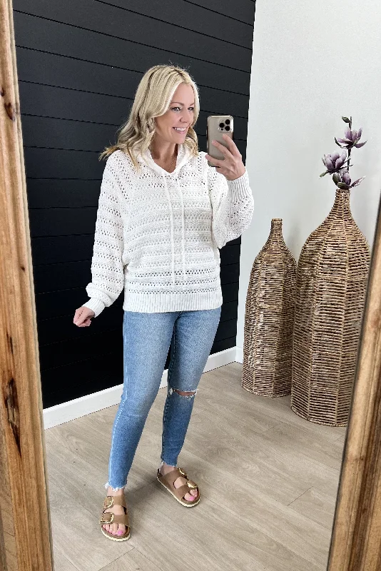 Crochet Dolman Open Knit Hoodies - 4 Colors!