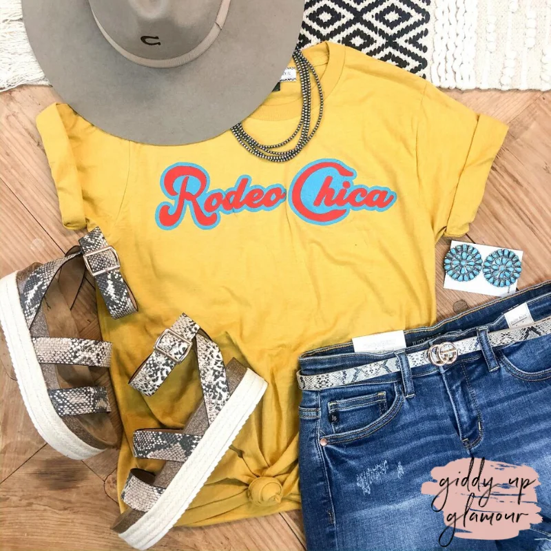 Rodeo Chica Vintage Graphic Tee in Mustard Yellow