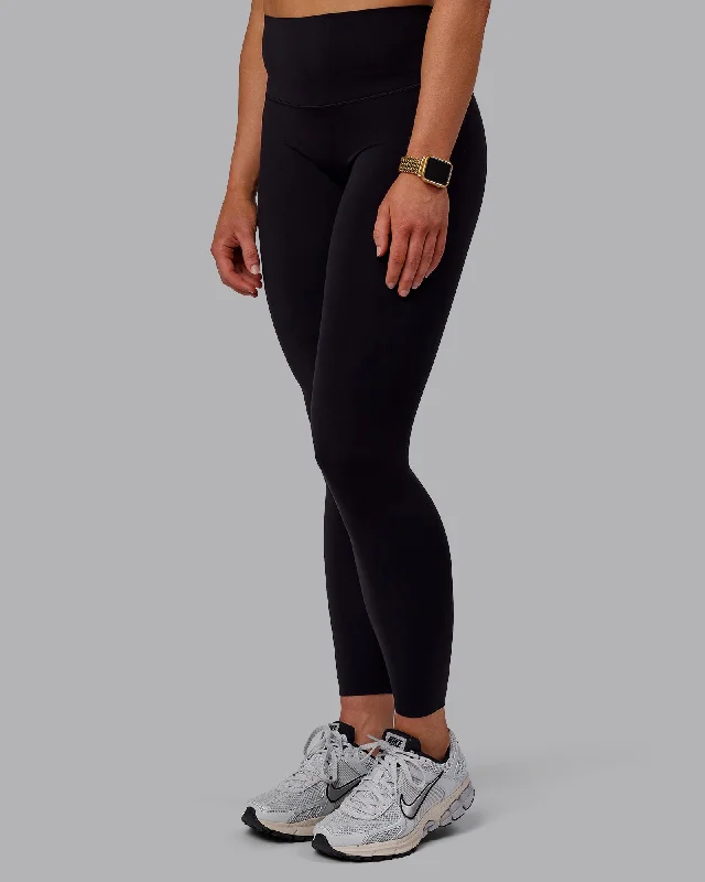 Elixir Bonded Waistband Full Length Leggings - Black