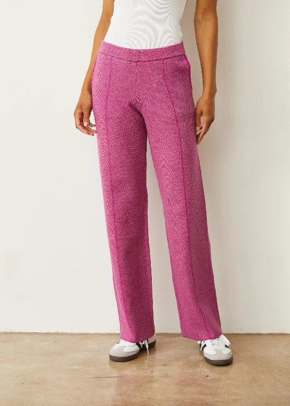 Soft Knit Two Tone Trouser