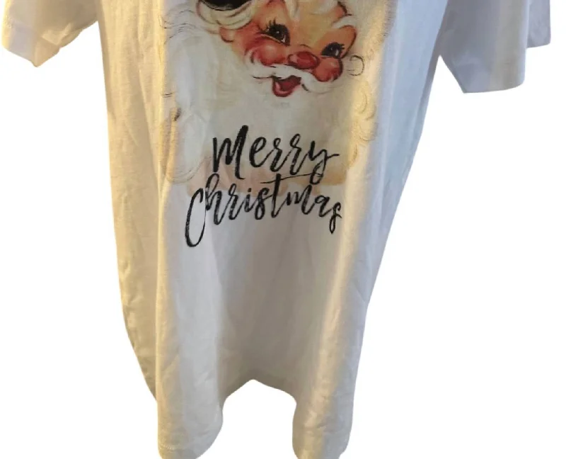 Women's Merry Merry Merry Graphic Tee In Cream