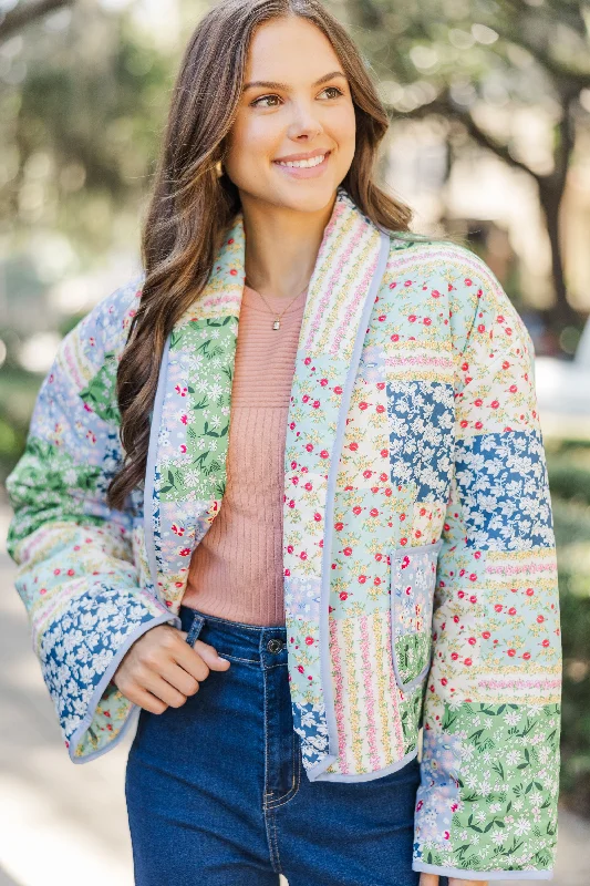 Cottage Dreaming Blue Patchwork Jacket