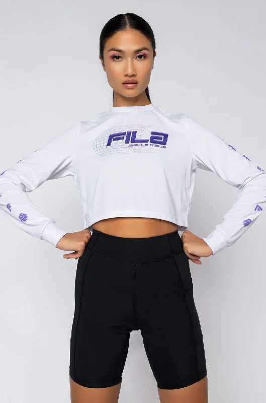 FILA LUIGIA LONG SLEEVE CROP TEE