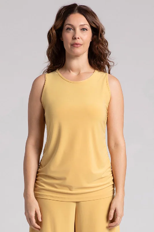 Slim Fete Sleeveless Top | Marigold