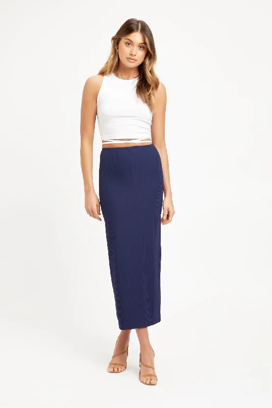 Staple Rib Midi Skirt