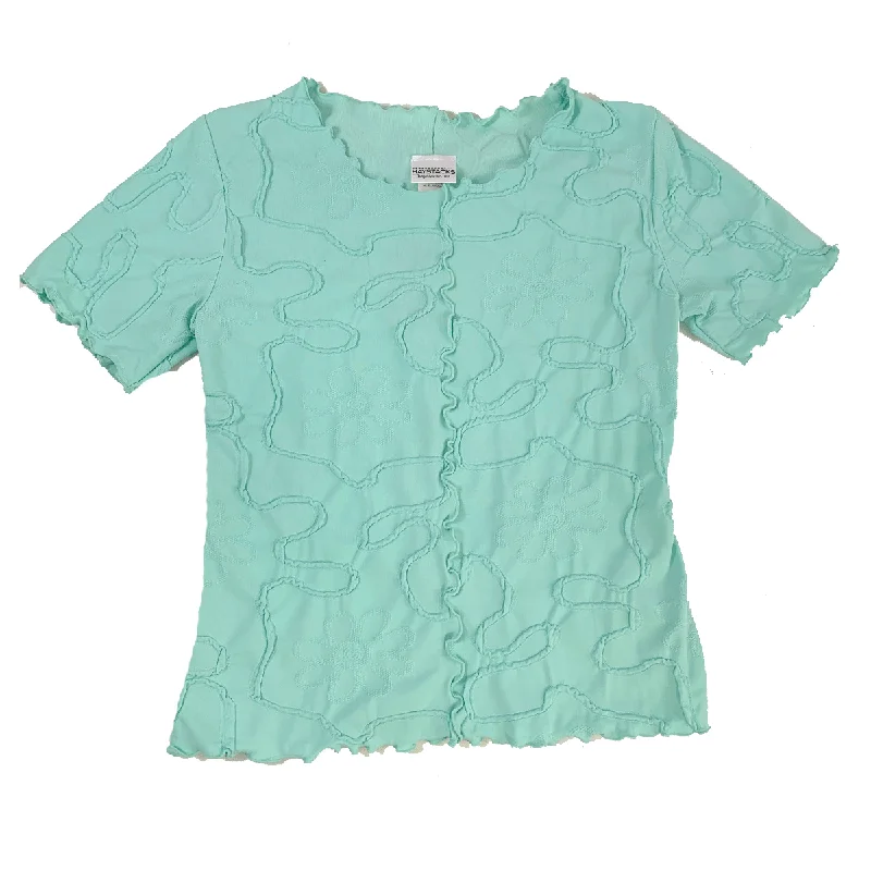 Pastel Turquoise Conduit Short Sleeve Lettuce Tee