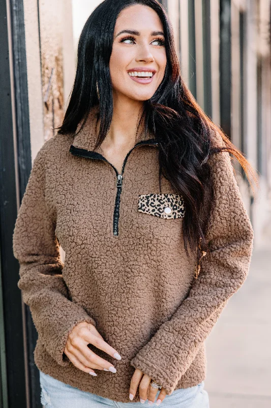 Bold Themes Mocha Brown Pullover Jacket