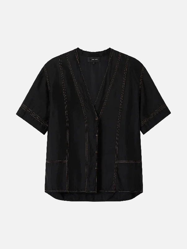 Kilne Short Sleeve Shirt in Black