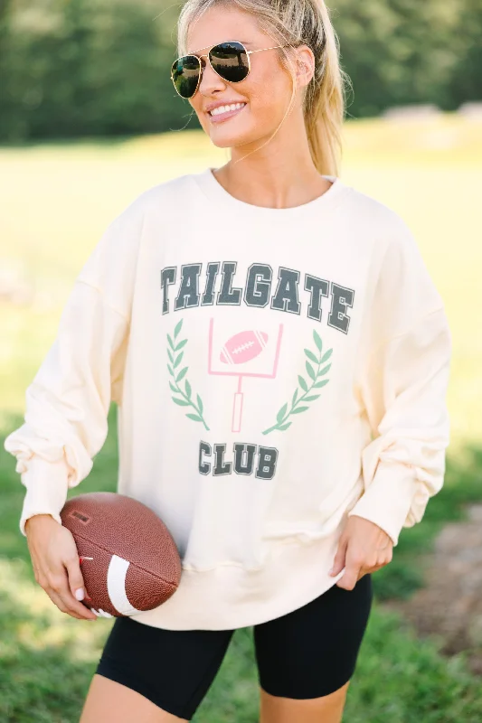 The Tailgate Club Cream Pullover