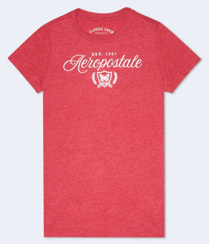 Aeropostale Butterfly Laurels Foil Graphic Tee