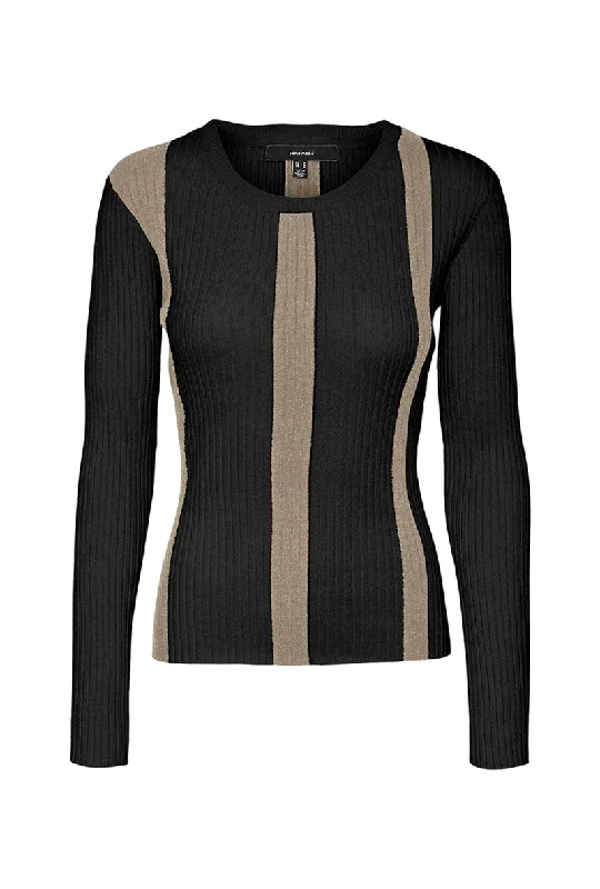 VERO MODA GOLD NEW RIB PULLOVER