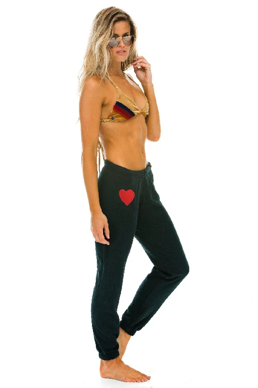 Heart Embroidery Sweatpant