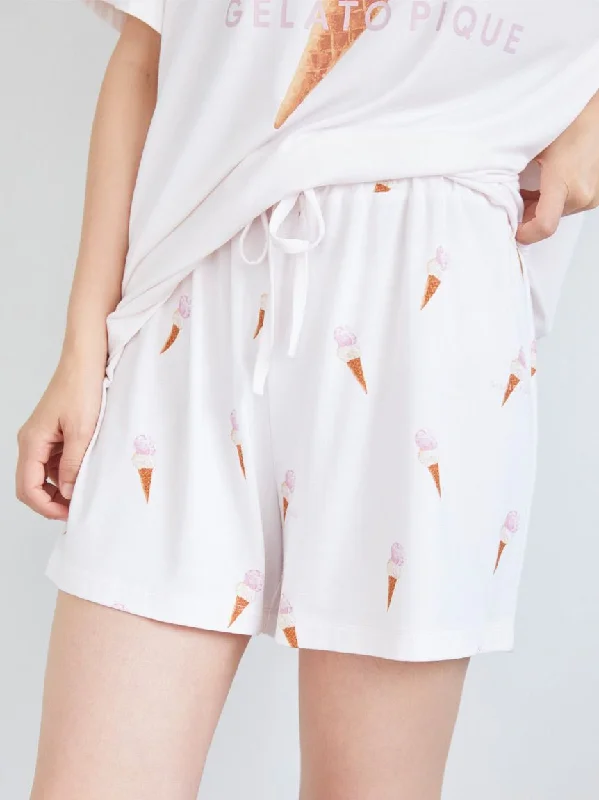 Ice Cream Print Lounge Shorts