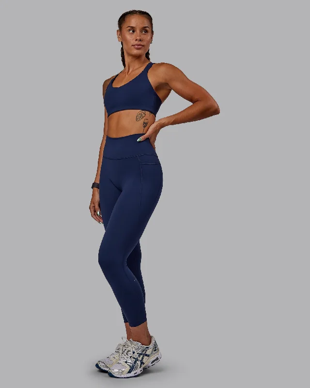 Fusion 7/8 Length Leggings With Pockets - Future Navy