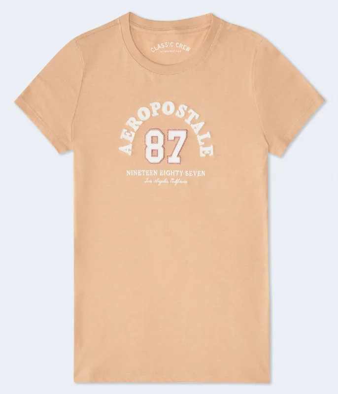 Aeropostale 87 Arch Appliqué Graphic Tee