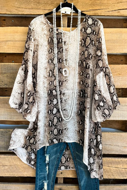 Finally Here Tunic - Taupe