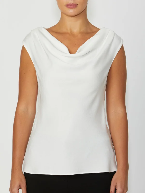 Harmony Ivory Cowl Neck Top