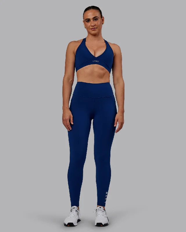 Flux Full Length Leggings - Midnight Blue