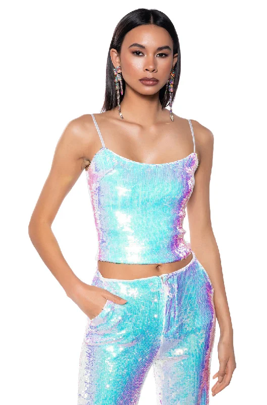 IRRESISTABLE GIRL SEQUIN TANK TOP