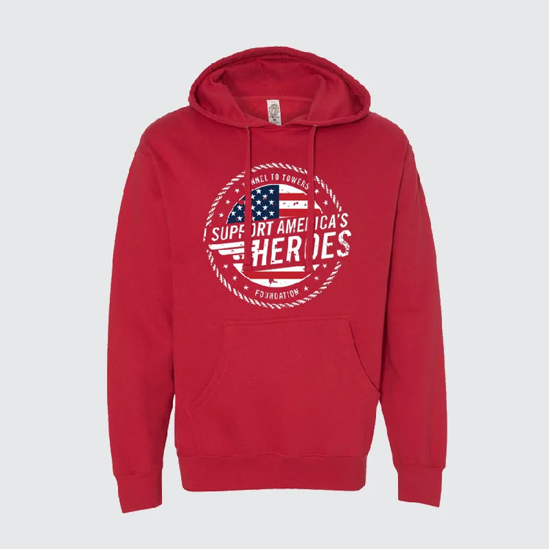 T2T Heroes Hoodie – Unisex (Red) CLEARANCE