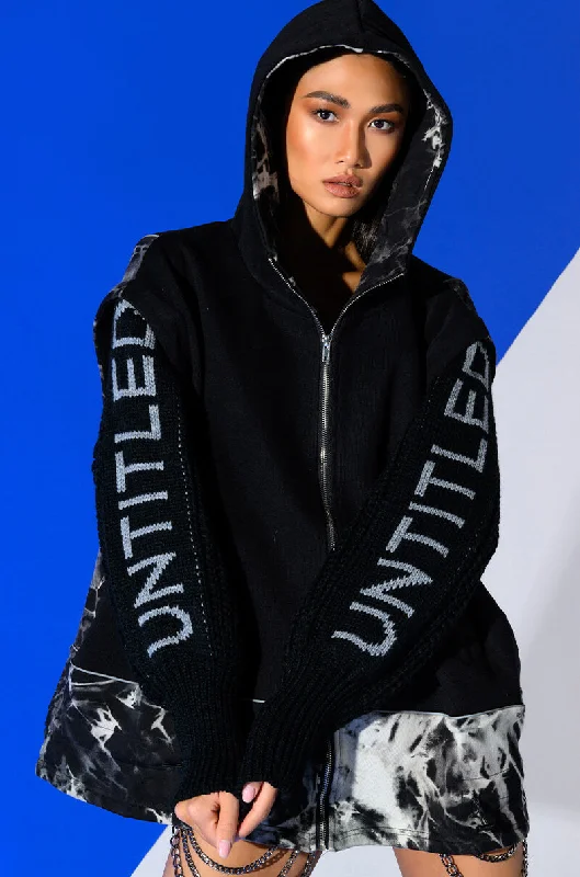 DEEP END OVERSIZED KNIT DETAILED SWEATSHIRT