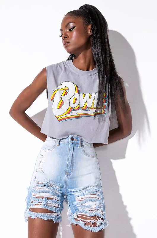 BOWIE CROP GRAPHIC T